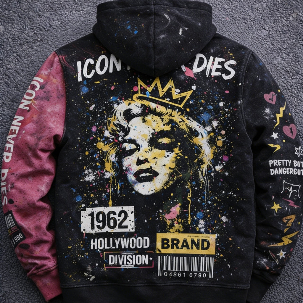 Fashion Casual Printed Polyester Sweater