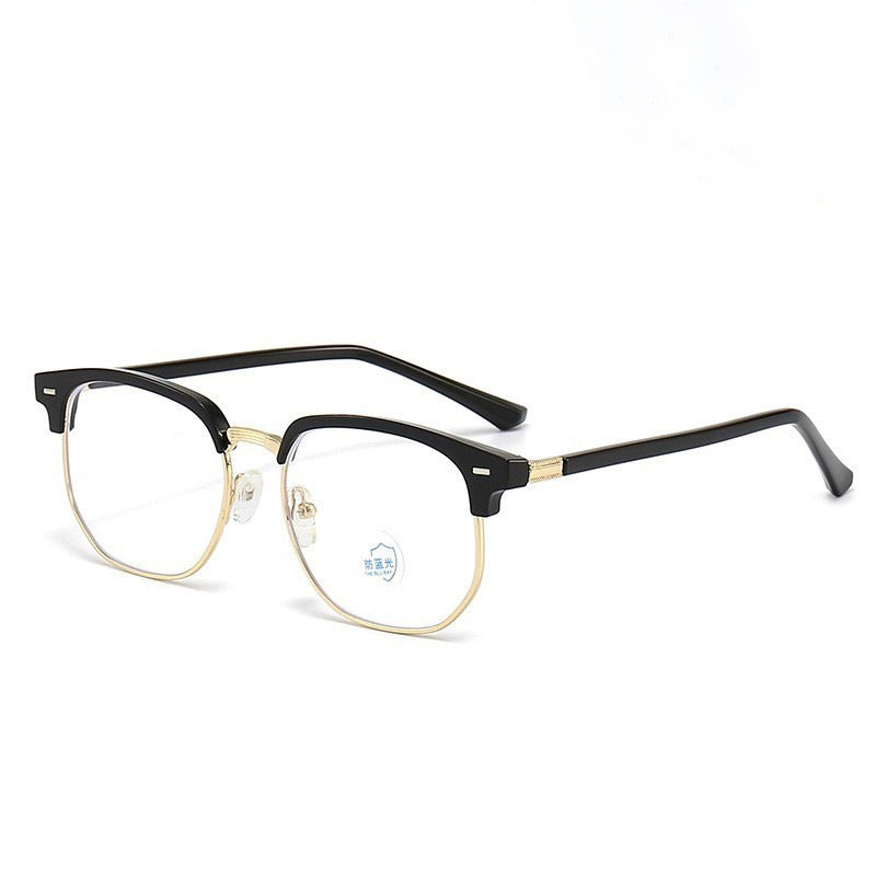 Men's Semi-frame Blue-light-blocking Glasses