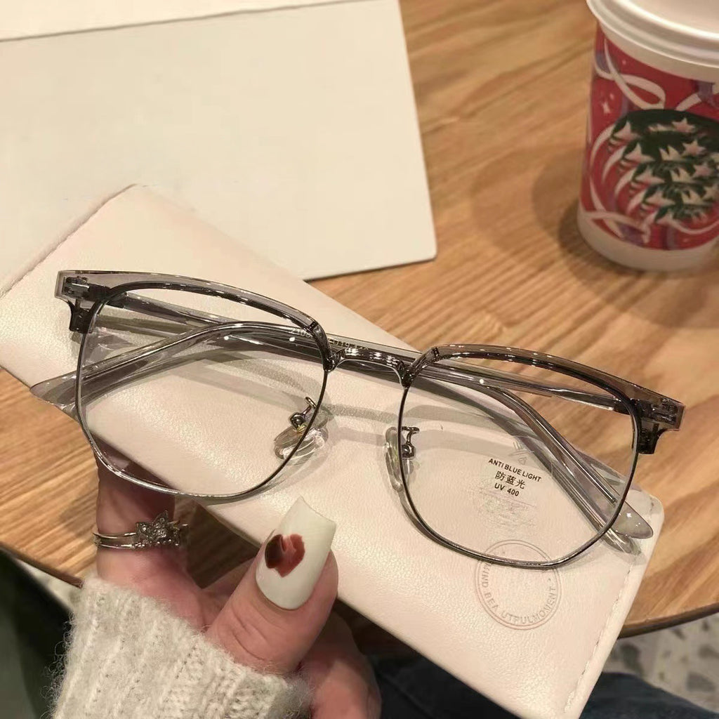 Men's Semi-frame Blue-light-blocking Glasses